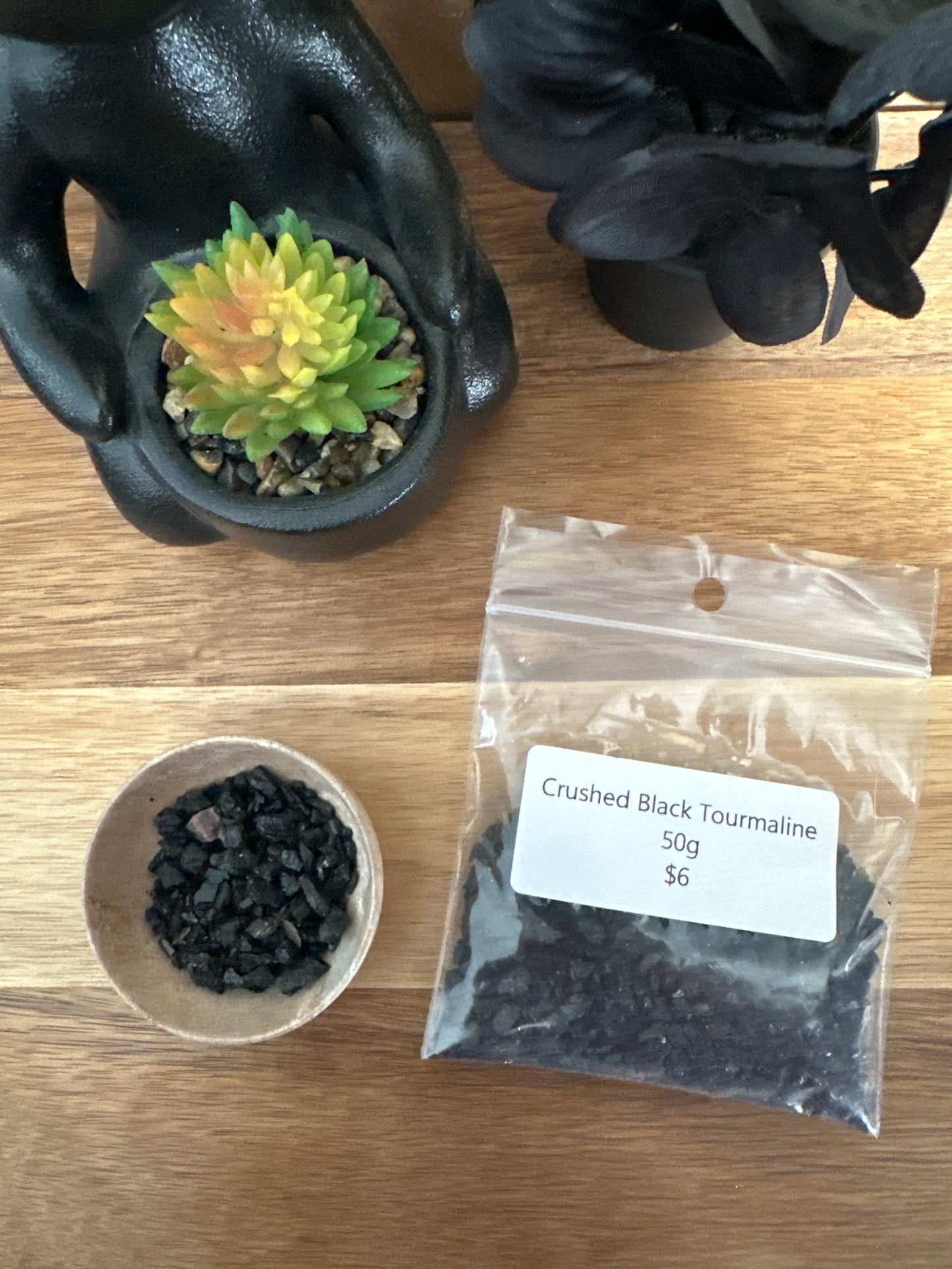 Crushed Black Tourmaline chips 50g