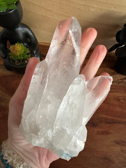 Lemurian Quartz Cluster 526g