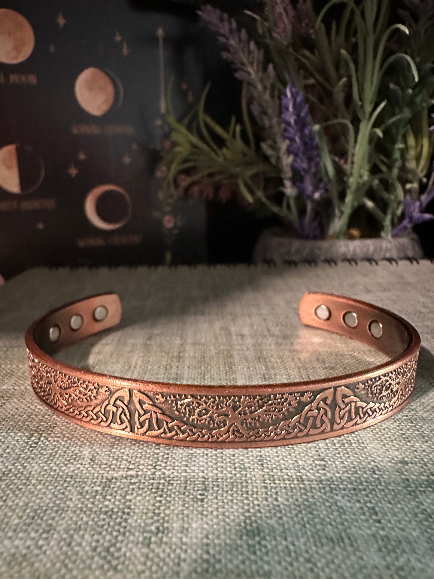 T-Tree of Life Copper Magnetic Bracelet