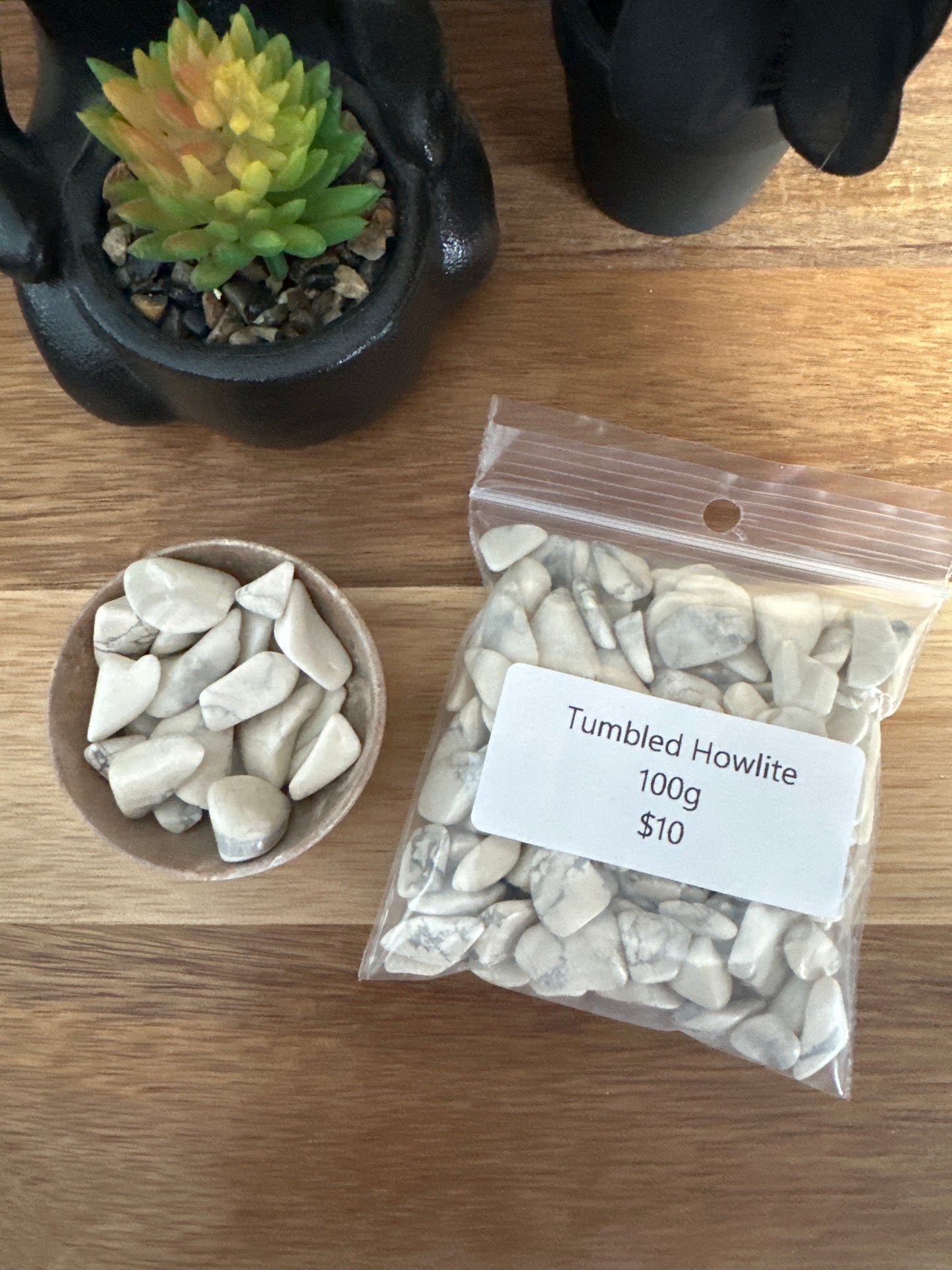 Tumbled Howlite Chips 100g