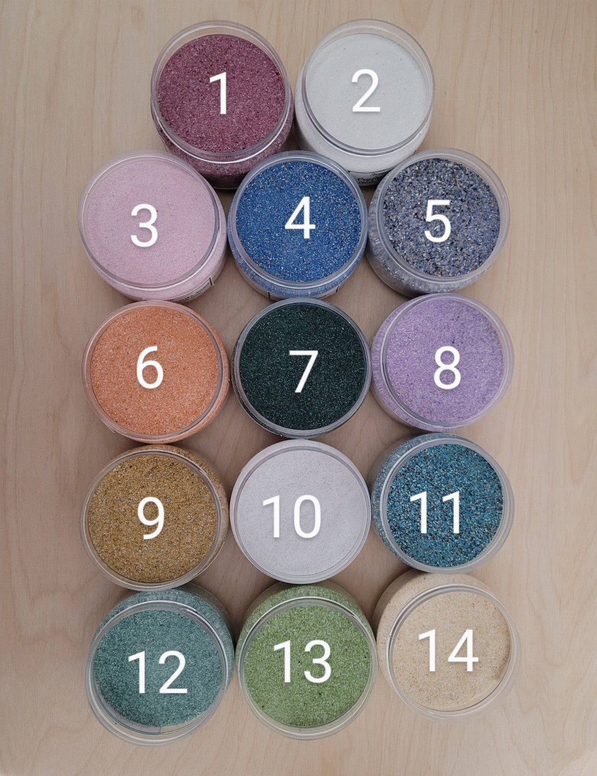Gemstone Sand 180g jars