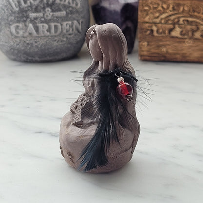 Morrigan Raven Goddess Statue