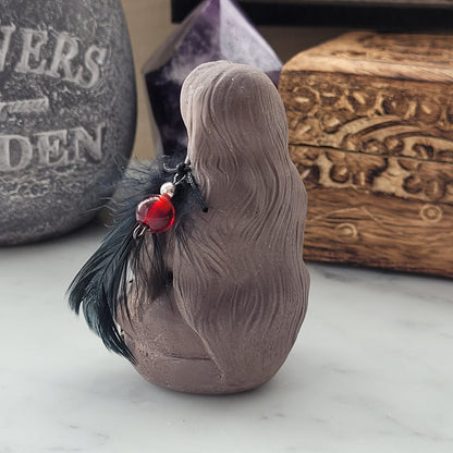 Morrigan Raven Goddess Statue