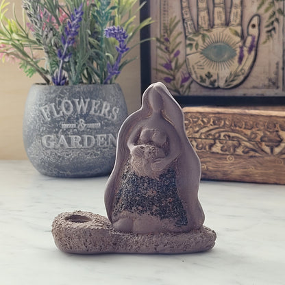 Gaia Goddess Statue and Candle Holder