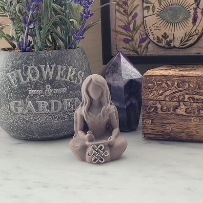 Cerridwen Goddess Statue with Cauldron