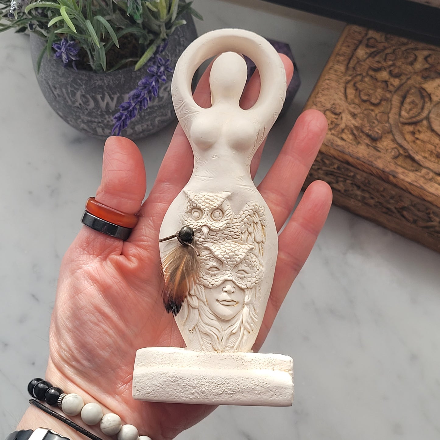 Owl Goddess Statue