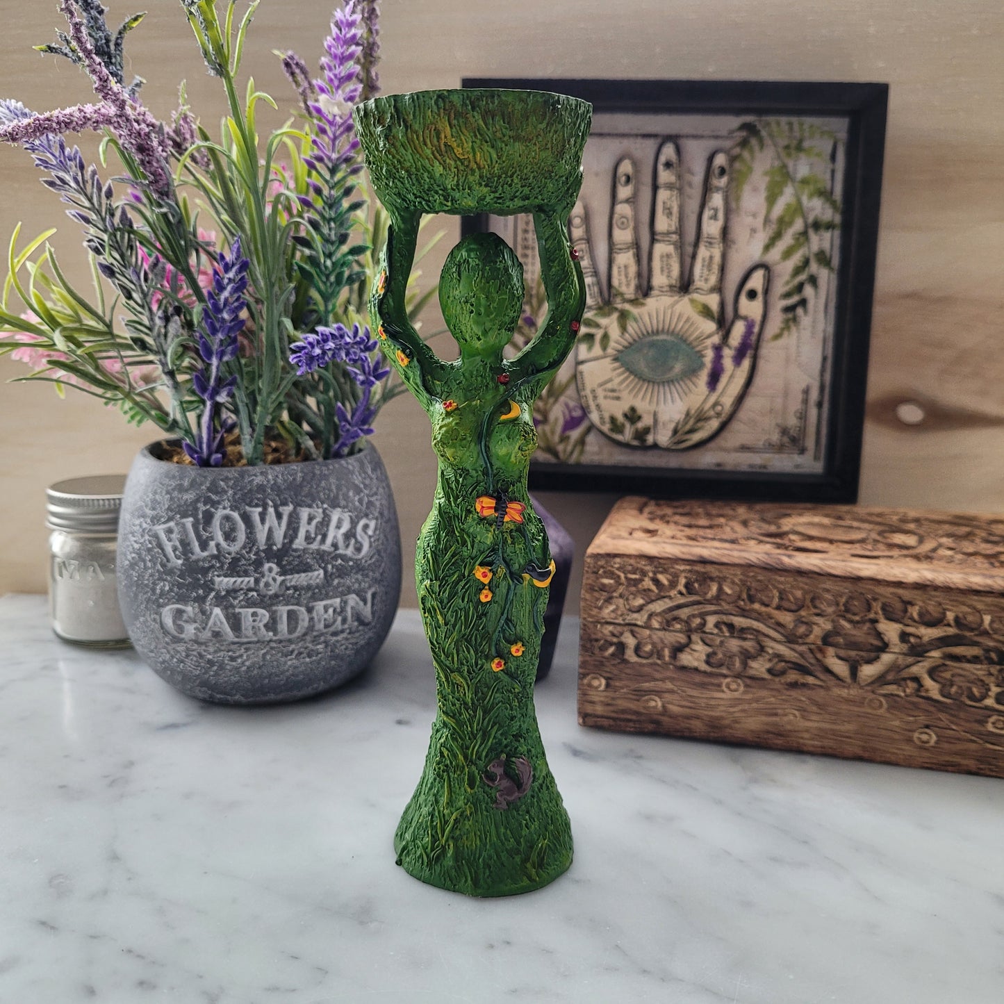 Spring/Fertility Goddess T-lite Holder