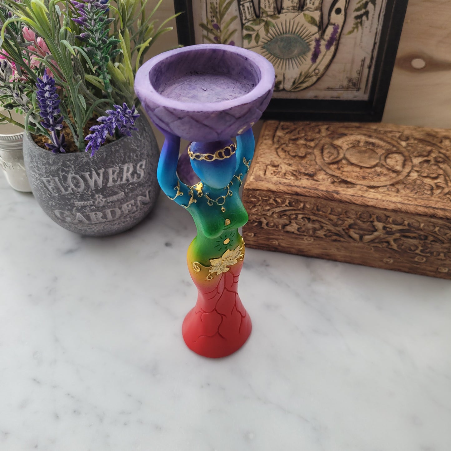 Chakra Goddess T-lite Holder
