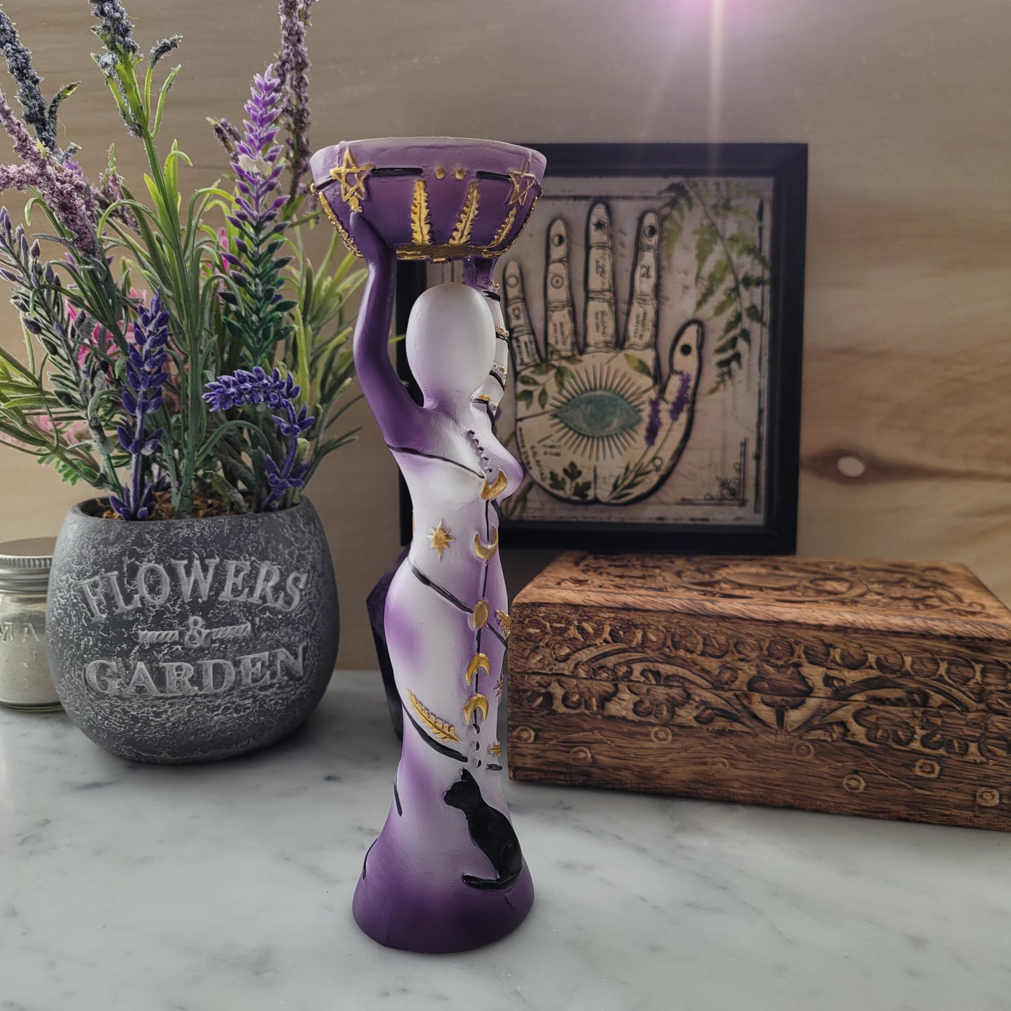 Moon Goddess T-lite Holder
