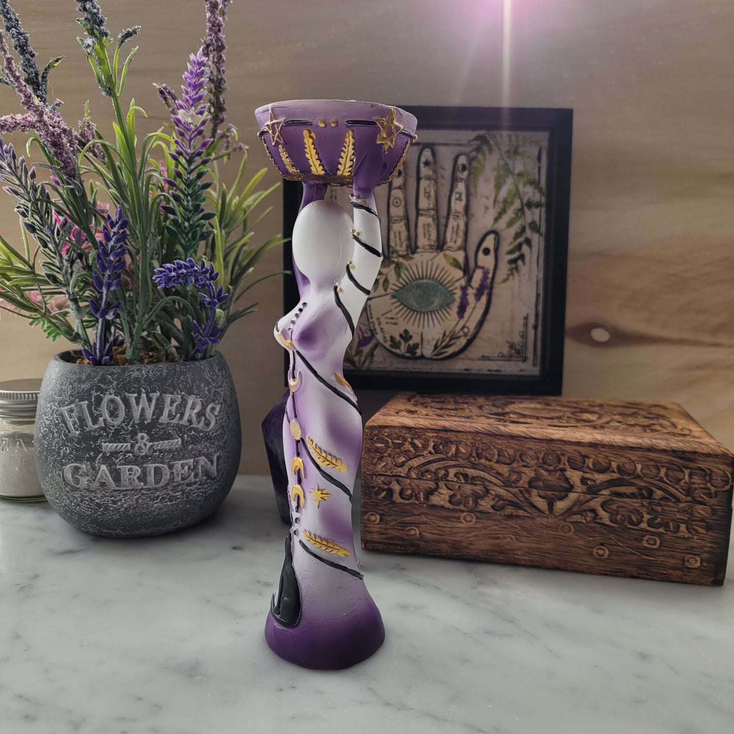 Moon Goddess T-lite Holder