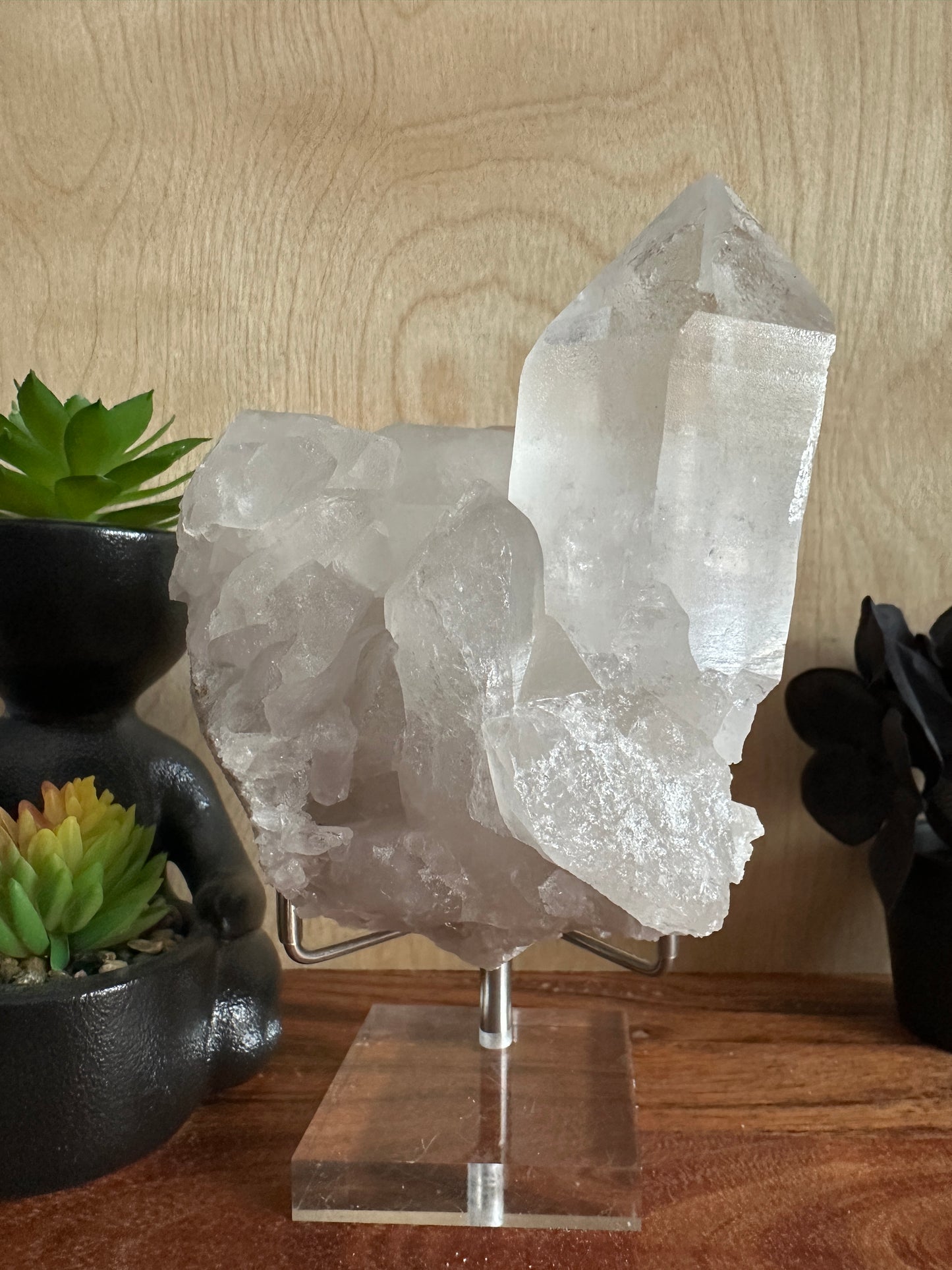 Lemurian Quartz Cluster 620g