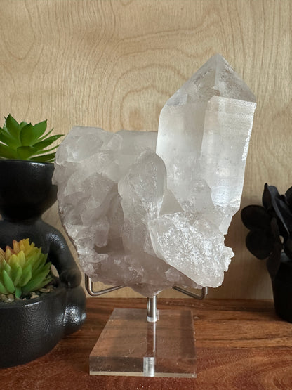 Lemurian Quartz Cluster 620g