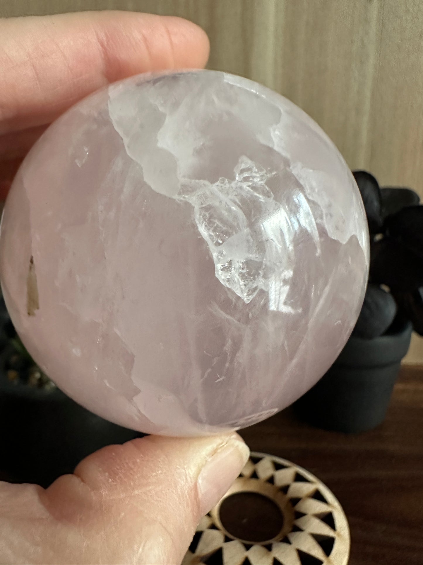 Rose Quartz Sphere 307g