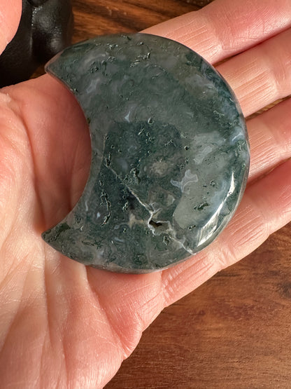 Moss Agate Moon 66g