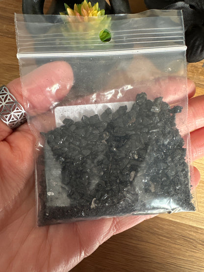 Crushed Black Tourmaline chips 50g