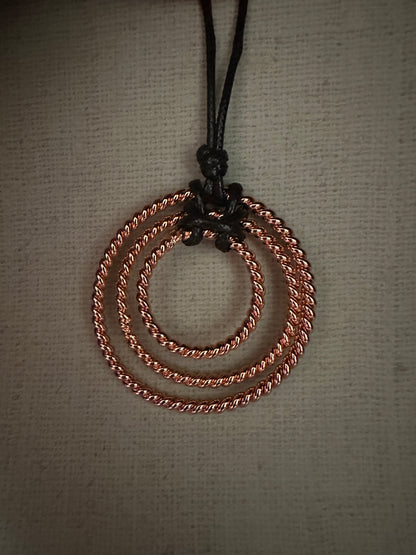 Three Ring Copper Necklace