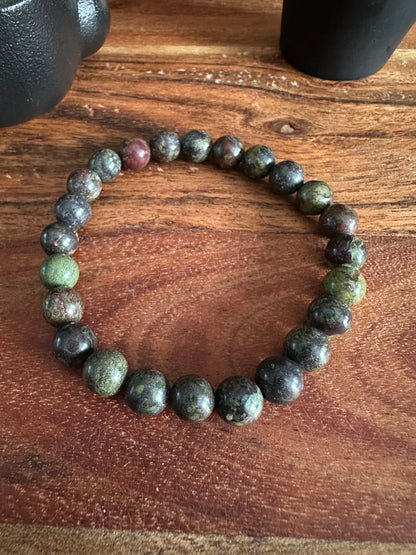 Dragonblood Jasper Bead Bracelet