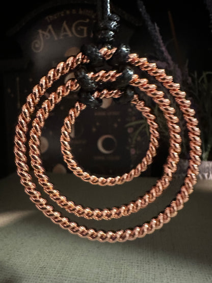 Three Ring Copper Necklace