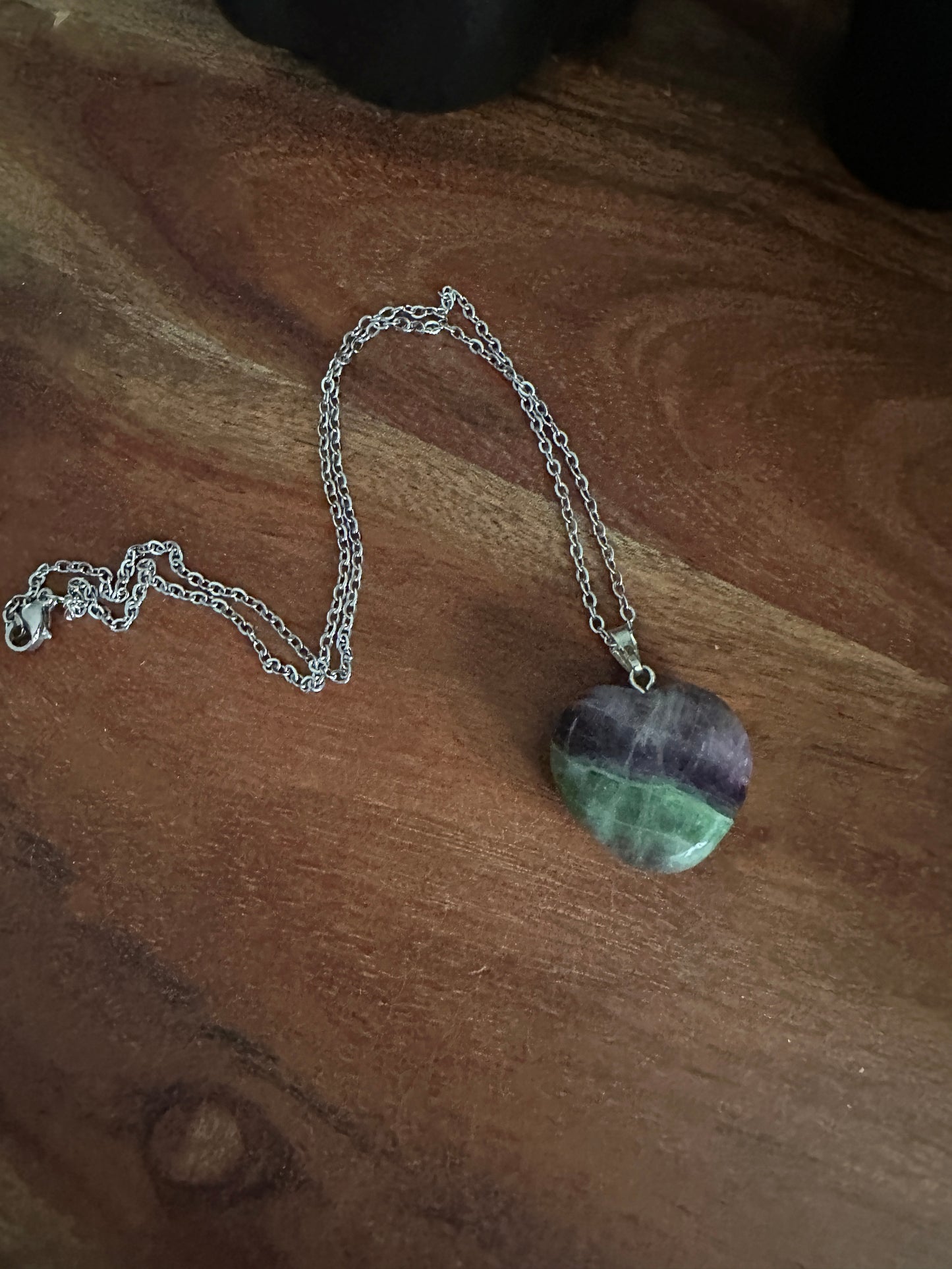 Fluorite Heart Necklace