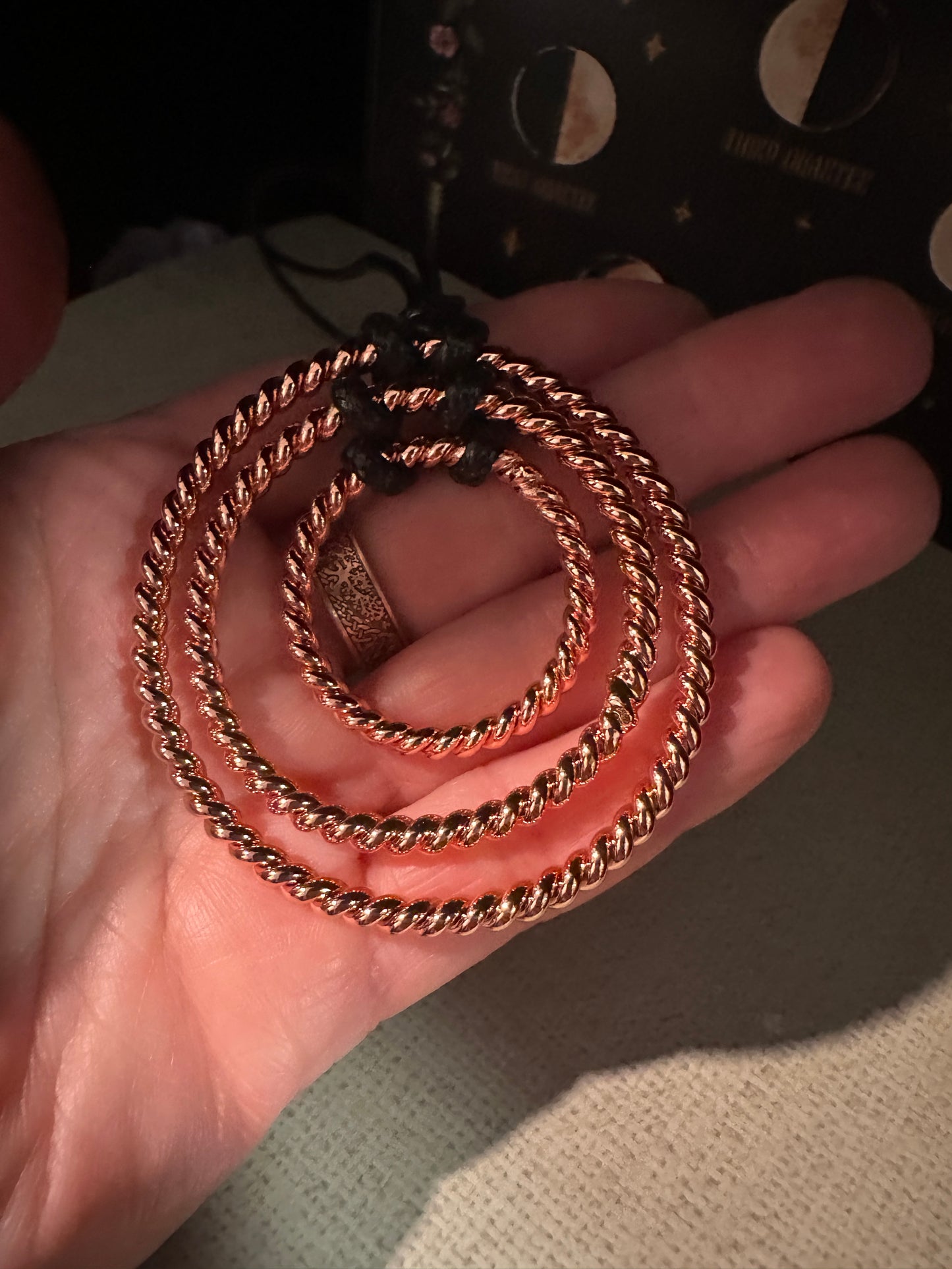 Three Ring Copper Necklace