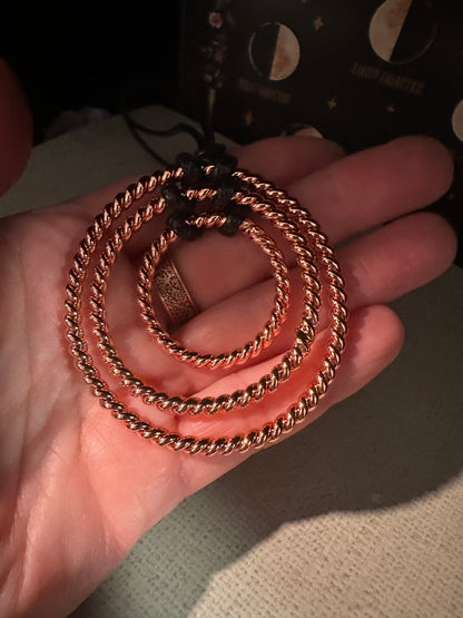 Three Ring Copper Necklace