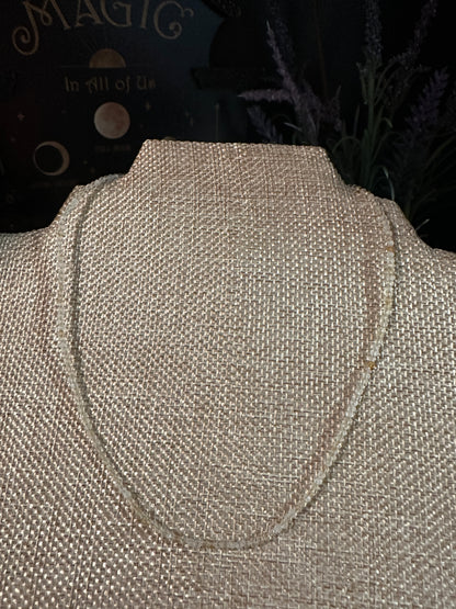 Faceted Crystal Necklace 2-3mm