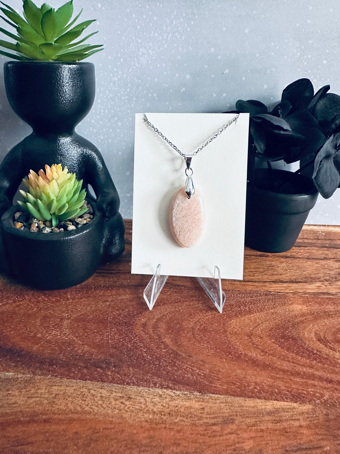 Orange Feldspar Necklace