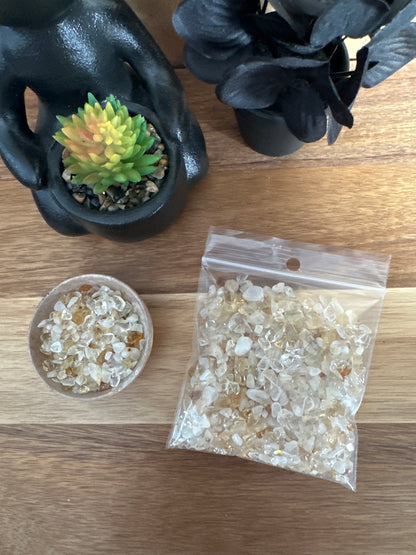 Tumbled Citrine Chips 75g