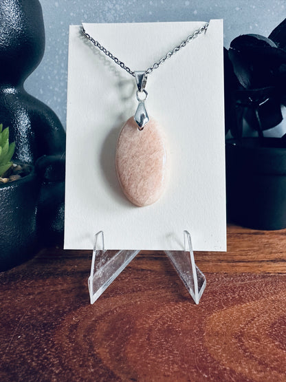 Orange Feldspar Necklace