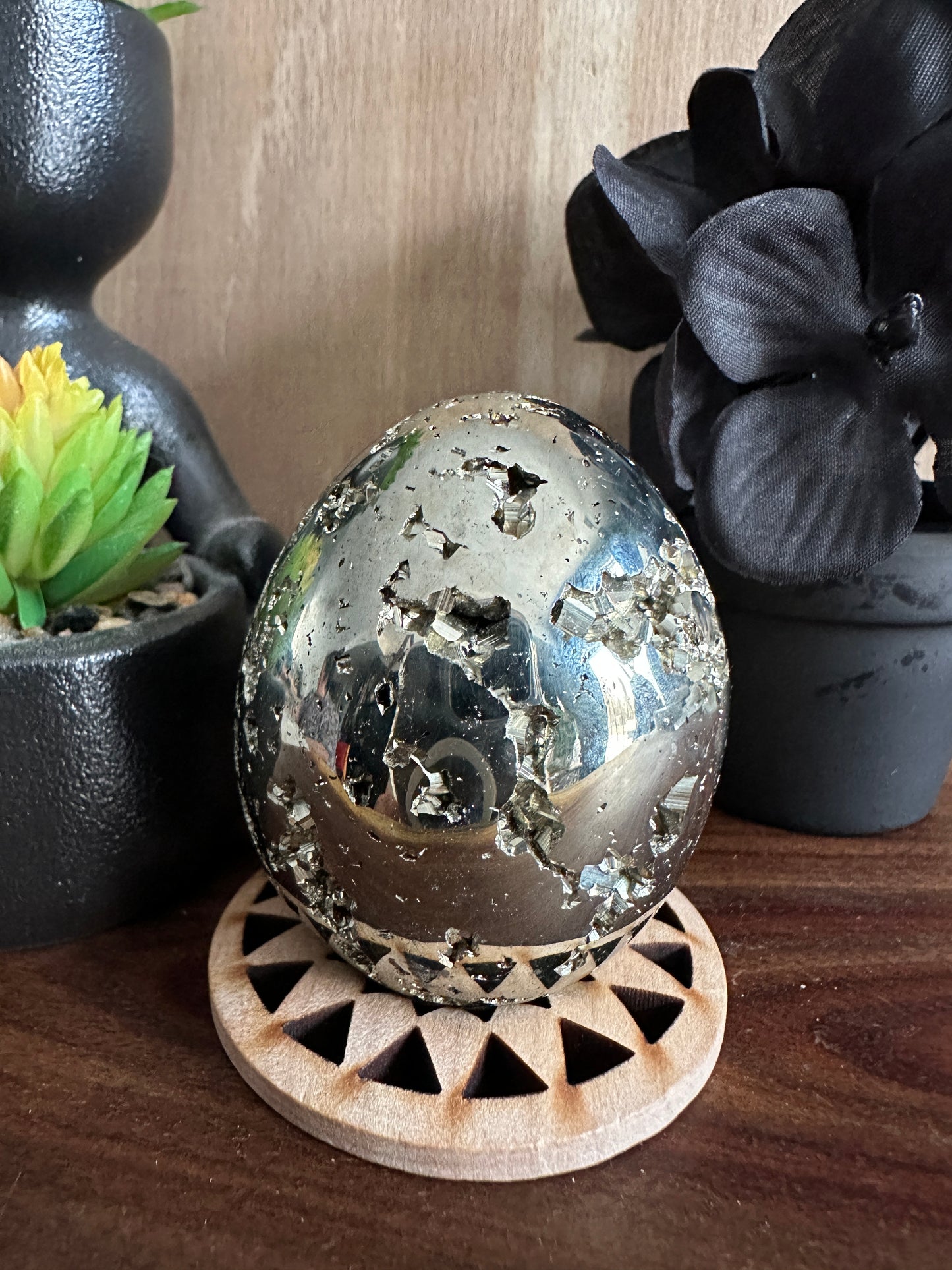 Pyrite Egg 218g