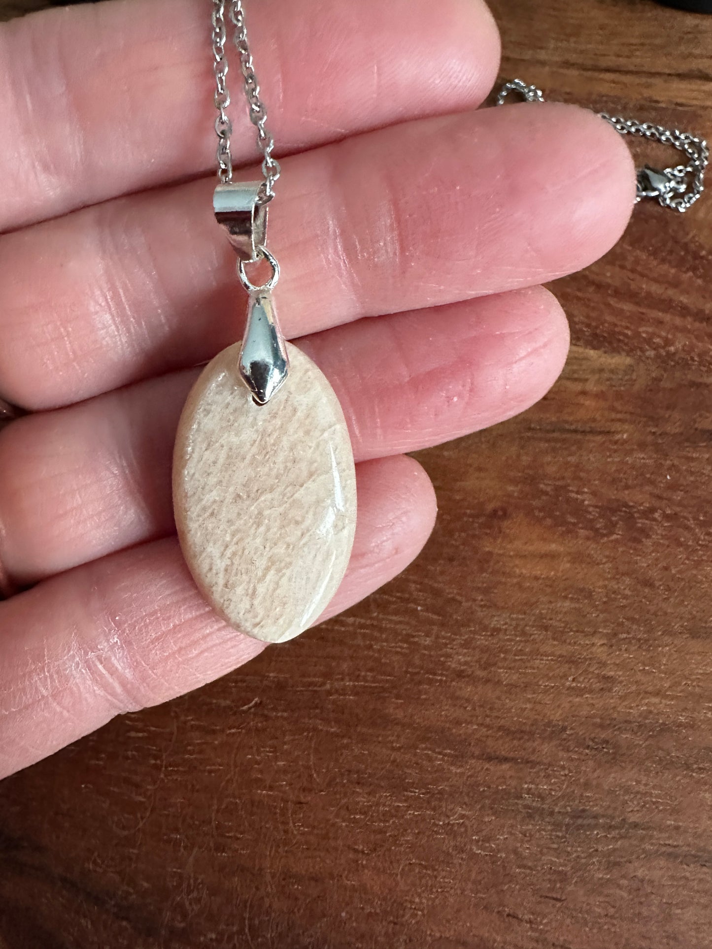 Orange Feldspar Necklace