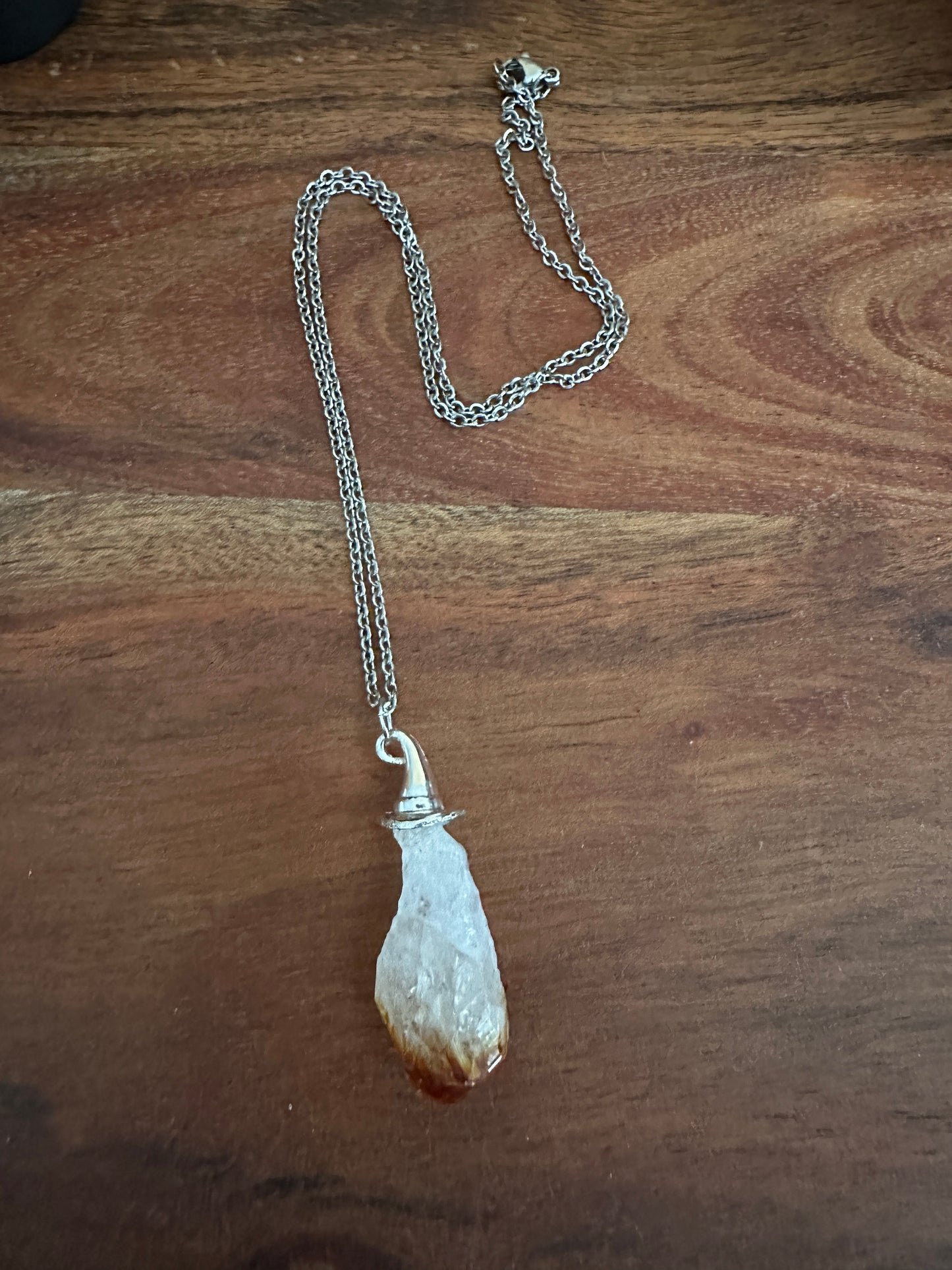 Citrine Witch Hat Necklace