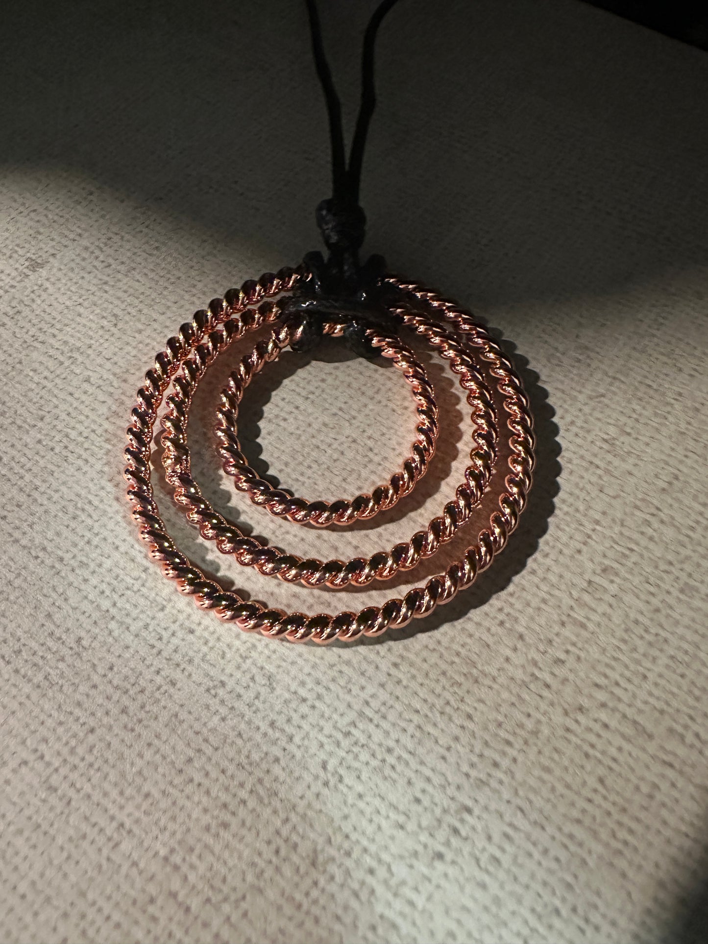 Three Ring Copper Necklace