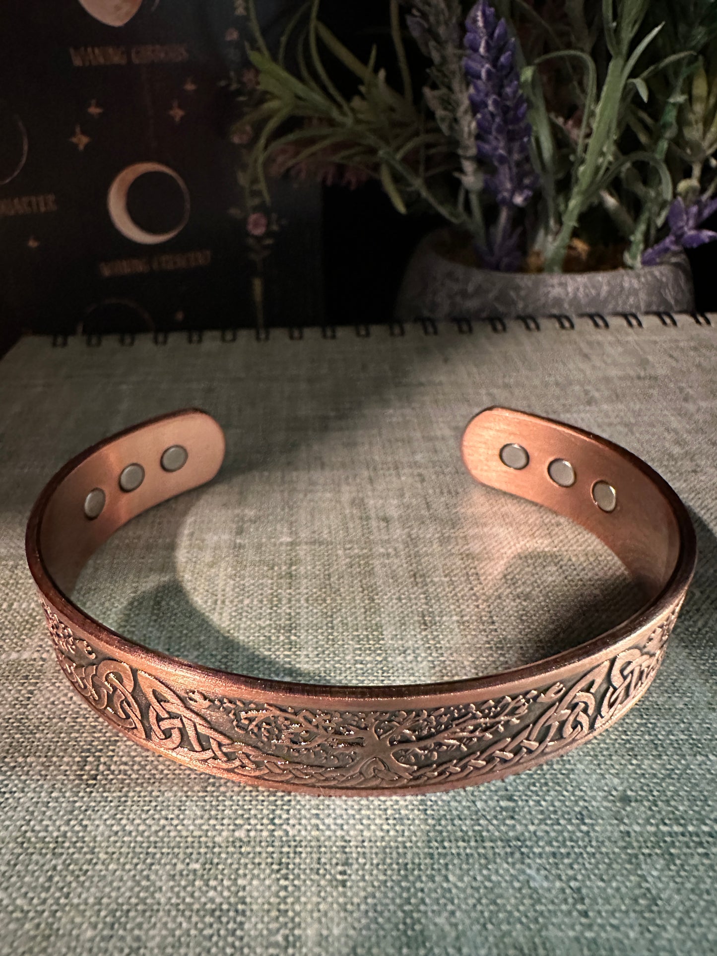 W-Tree of Life Copper Magnetic Bracelet