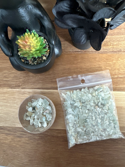 Raw Aquamarine Chips 75g