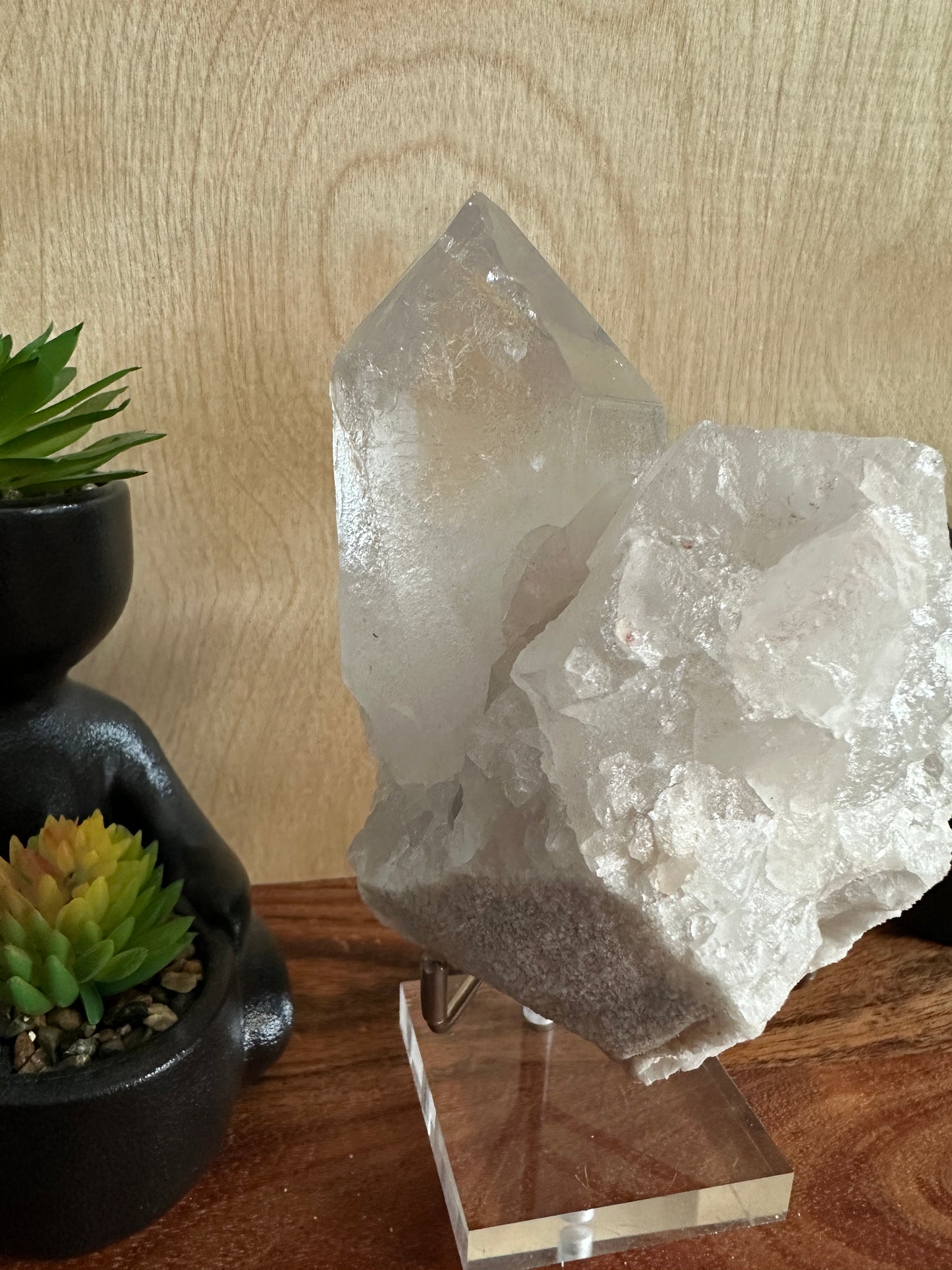 Lemurian Quartz Cluster 620g