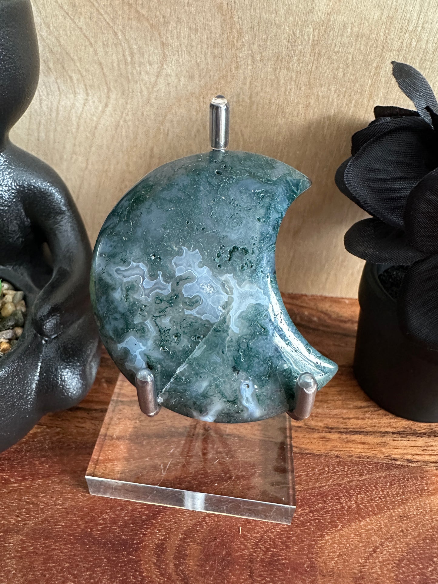 Moss Agate Moon 66g