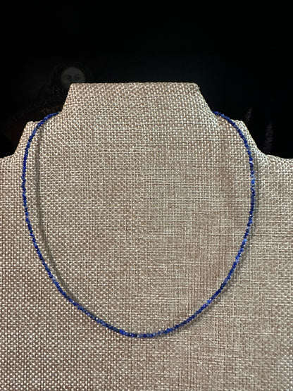 Faceted Crystal Necklace 2-3mm