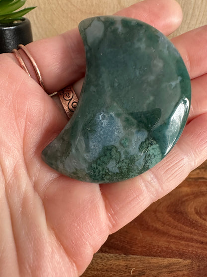 Moss Agate Moon 46g