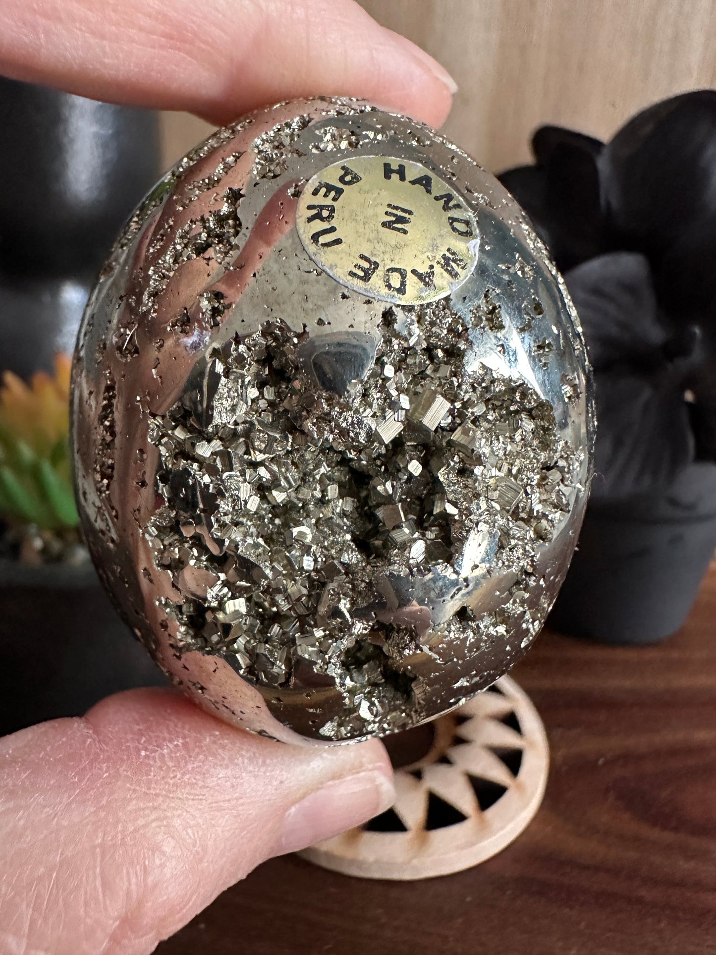 Pyrite Egg 218g