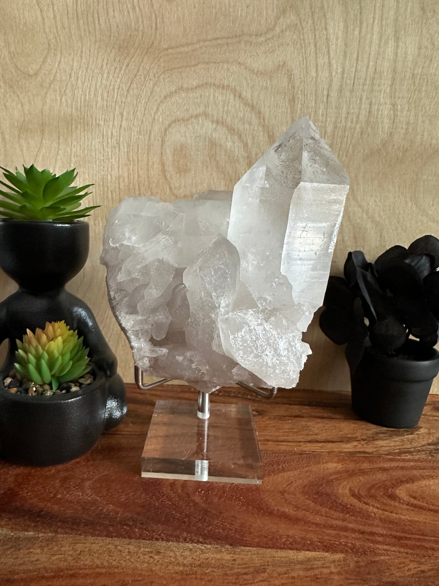 Lemurian Quartz Cluster 620g