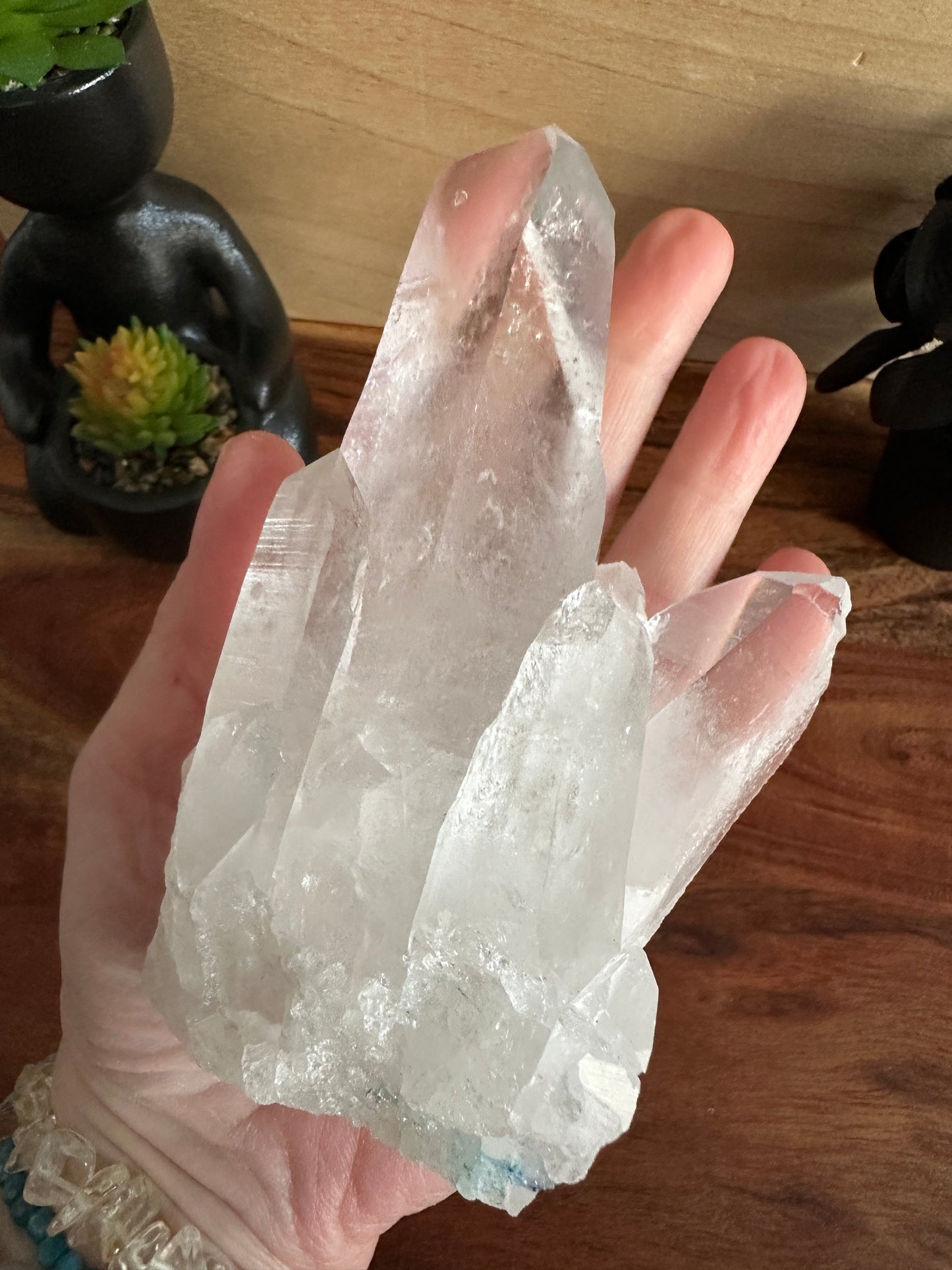 Lemurian Quartz Cluster 526g