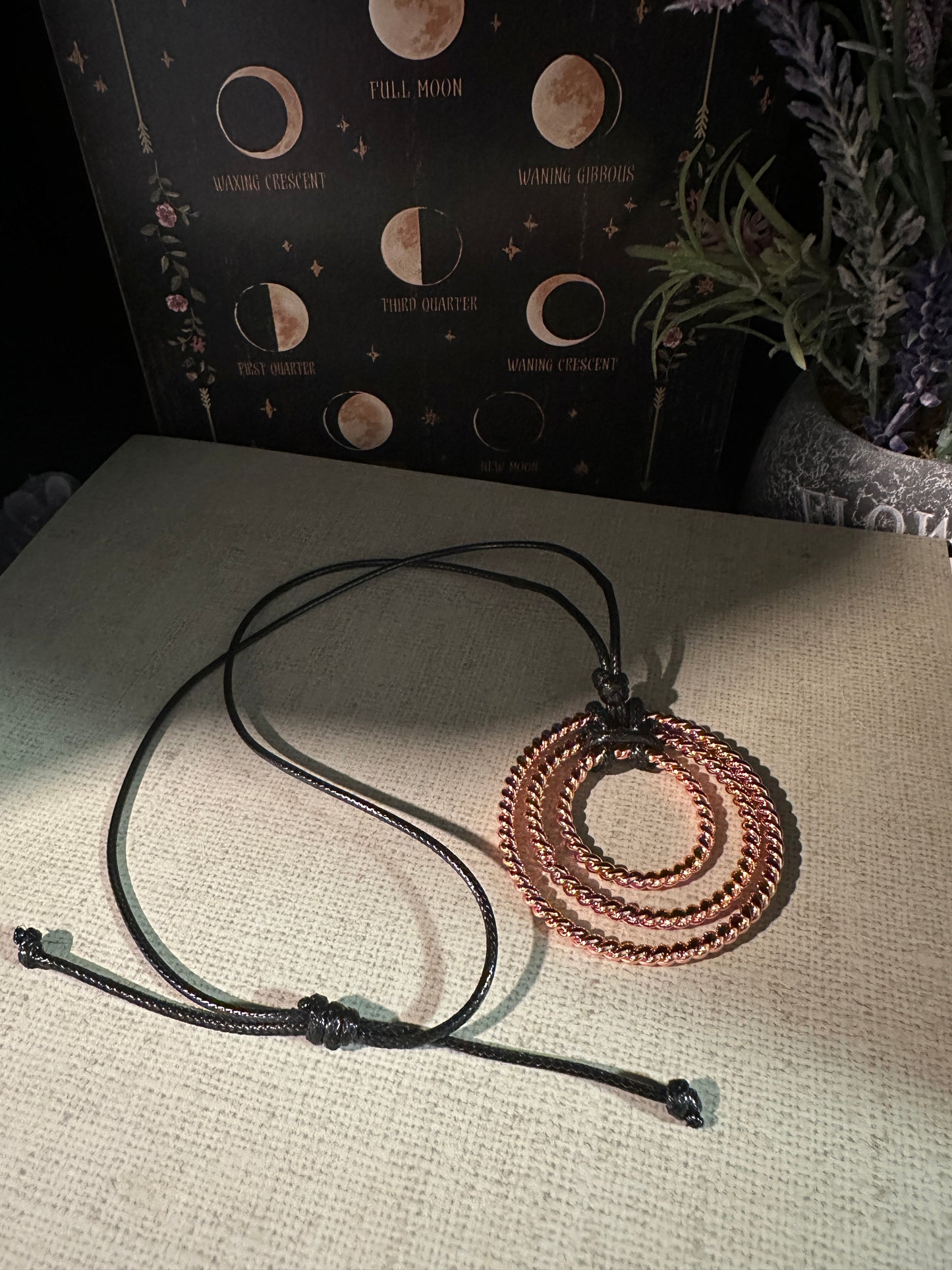 Three Ring Copper Necklace