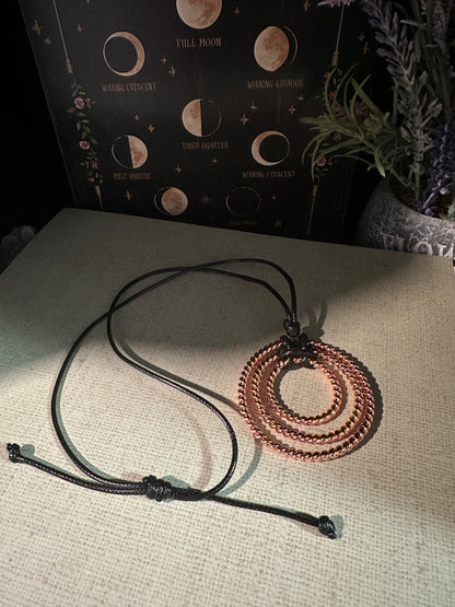 Three Ring Copper Necklace