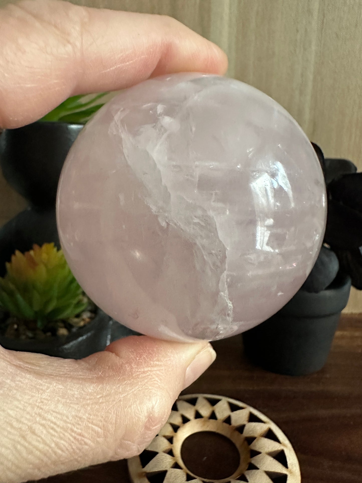Rose Quartz Sphere 307g