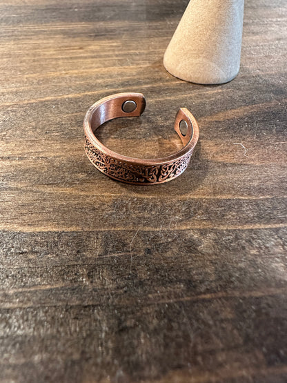 Tree of Life Magnetic Copper Ring
