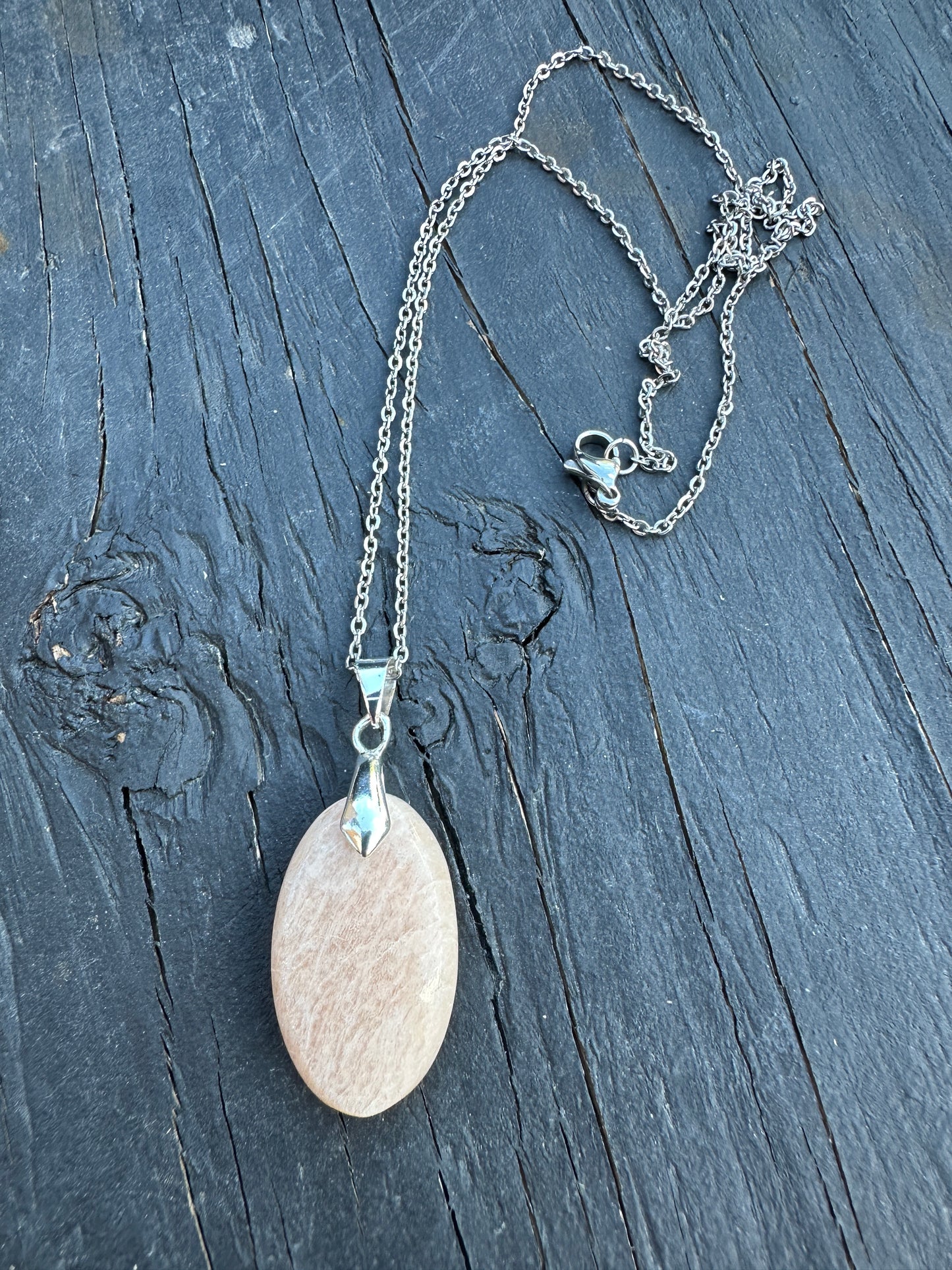Orange Feldspar Necklace