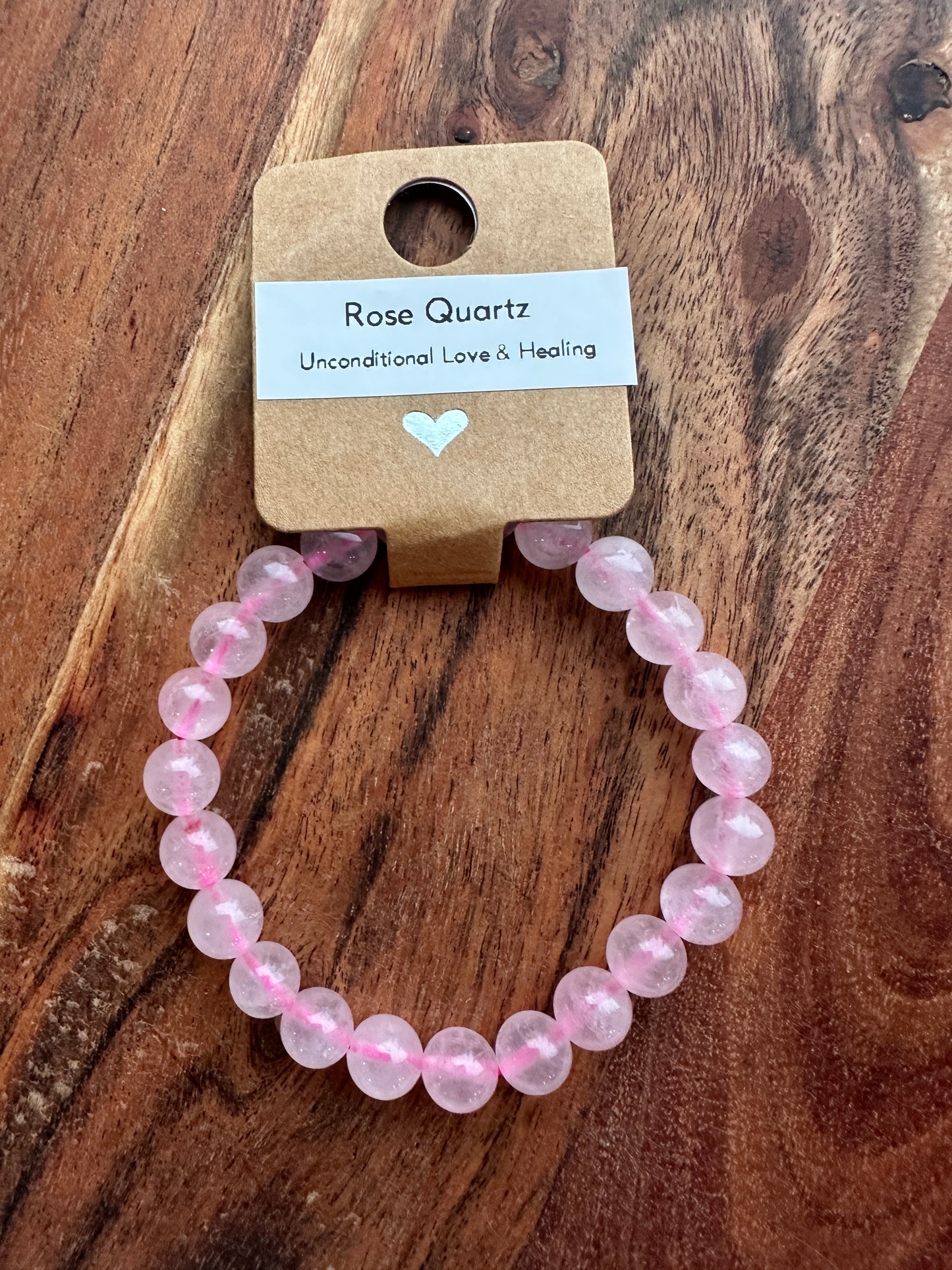 Rose Quartz Bead Bracelet