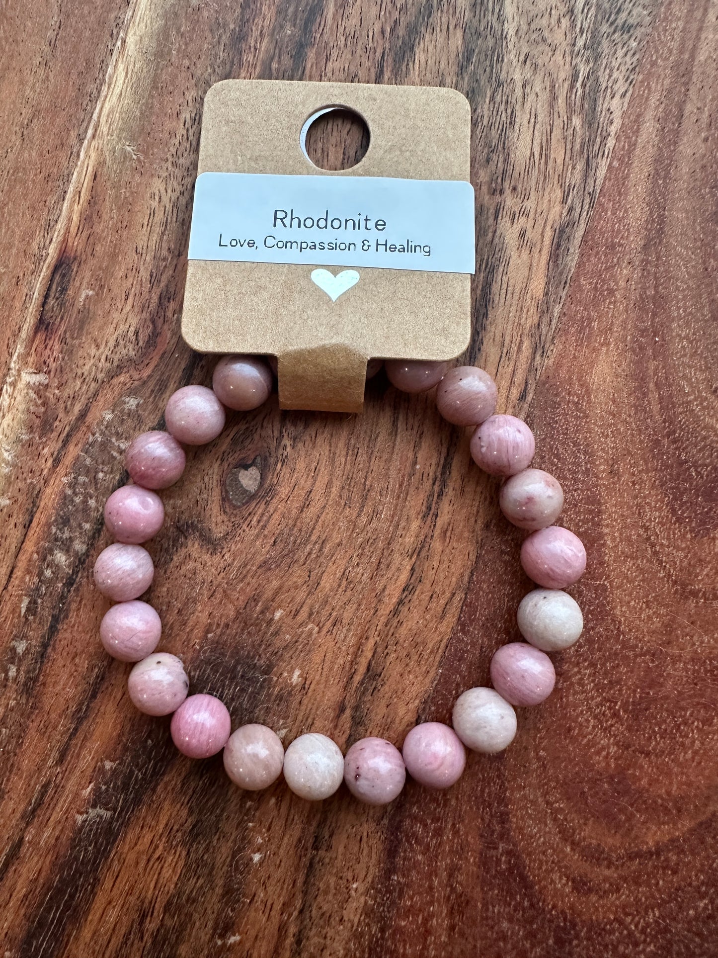 Rhodonite Bead Bracelet