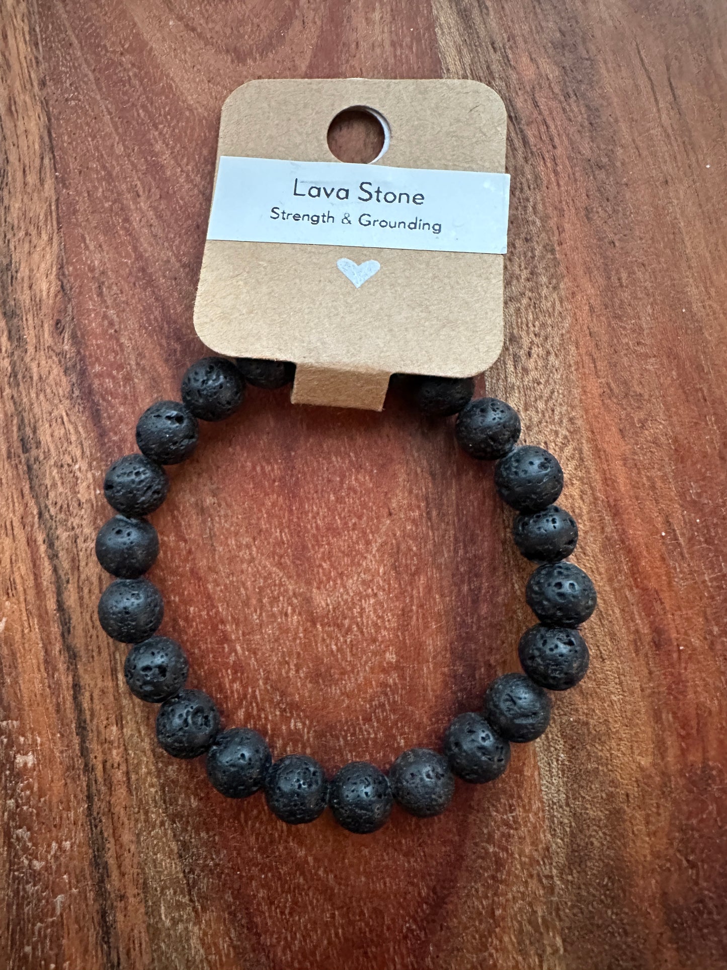 Lava Stone Bead Bracelet